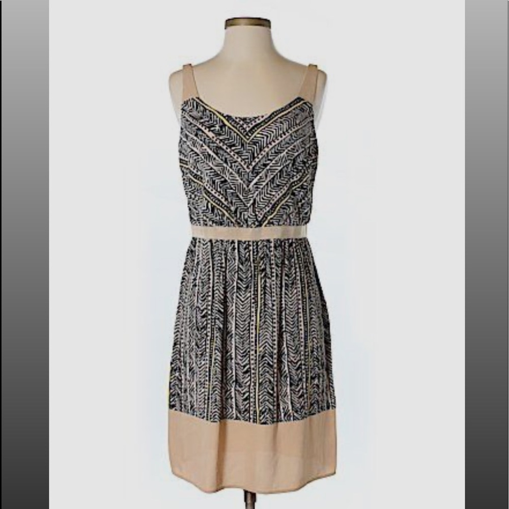 Ann Taylor LOFT dress. Silky fabric/ribbon waist